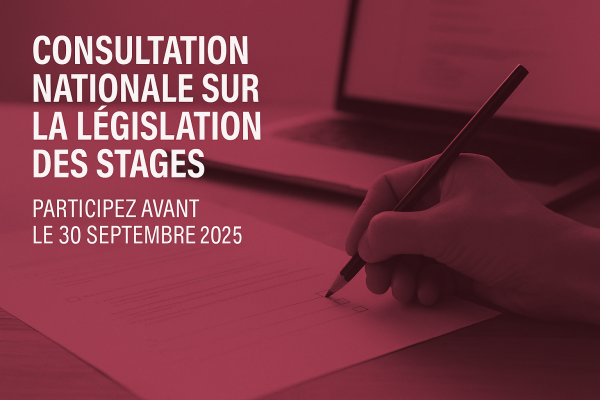 <h1>Consultation sur la législation des stages: contribuez au débat</h1>