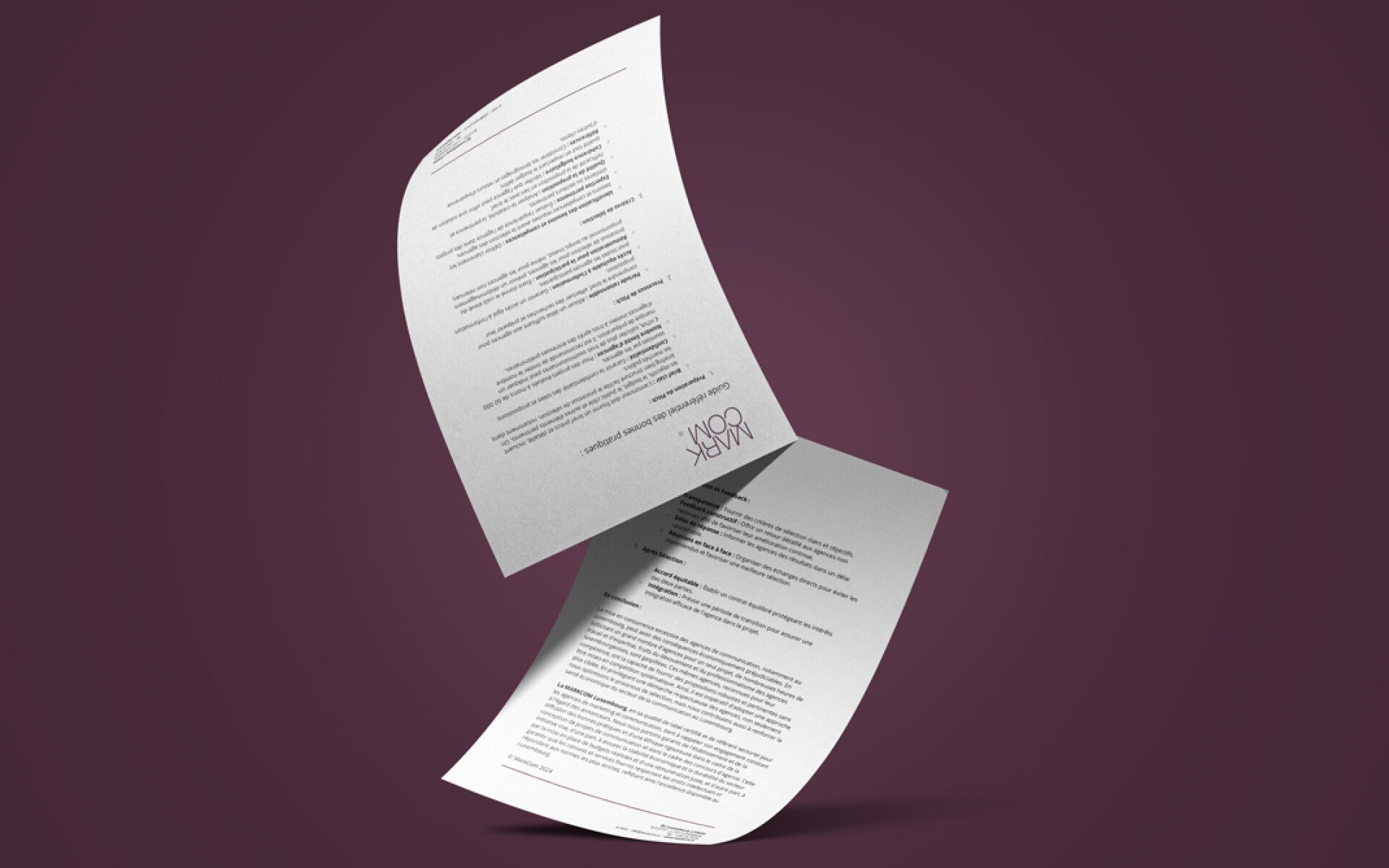<h1>Guide référentiel des bonnes pratiques : Markcom Pitch Survey 2025</h1>
