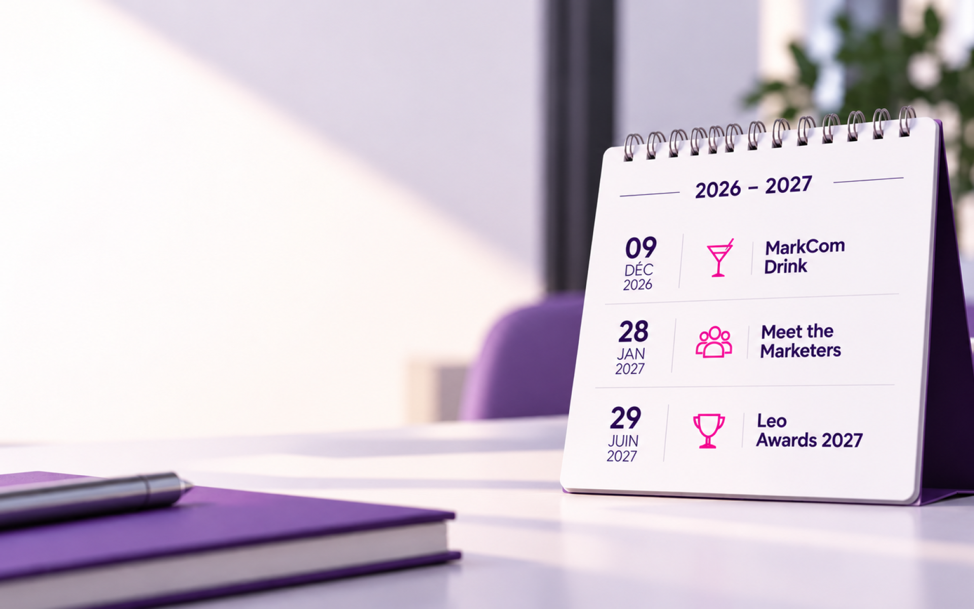 Save the dates : les rendez-vous MarkCom à venir